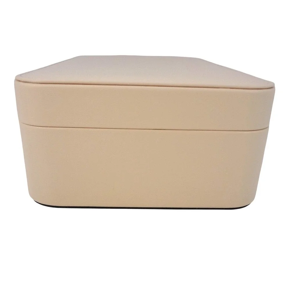 Vlando Pink Faux Leather Jewelry Box with‎ Lock and Key Removable Tray